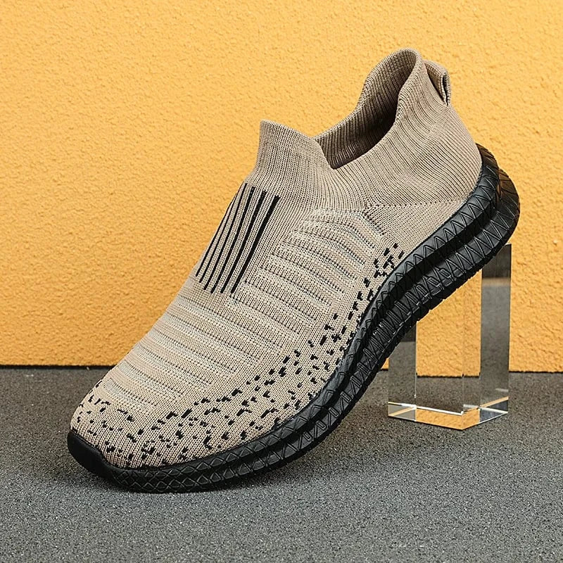 Breathable Mesh Brown Orthopedic Shoes for Men – view 5