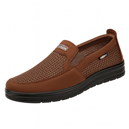 Breathable Brown Arch Support Shoes for Men