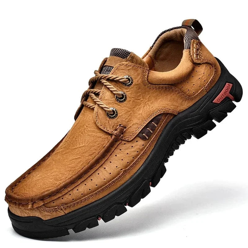 Rugged Leather Lace-Up Mens Shoes for Knee Pain – view 2