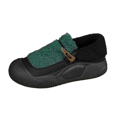 Fur-Lined Slip-On Orthopedic Winter Shoes for Women