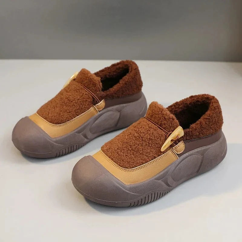 Fur-Lined Slip-On Orthopedic Winter Shoes for Women – view 9