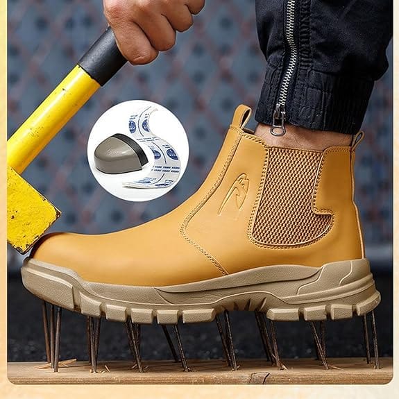 Waterproof High-Top Arch Support Steel Toe Shoes – view 4