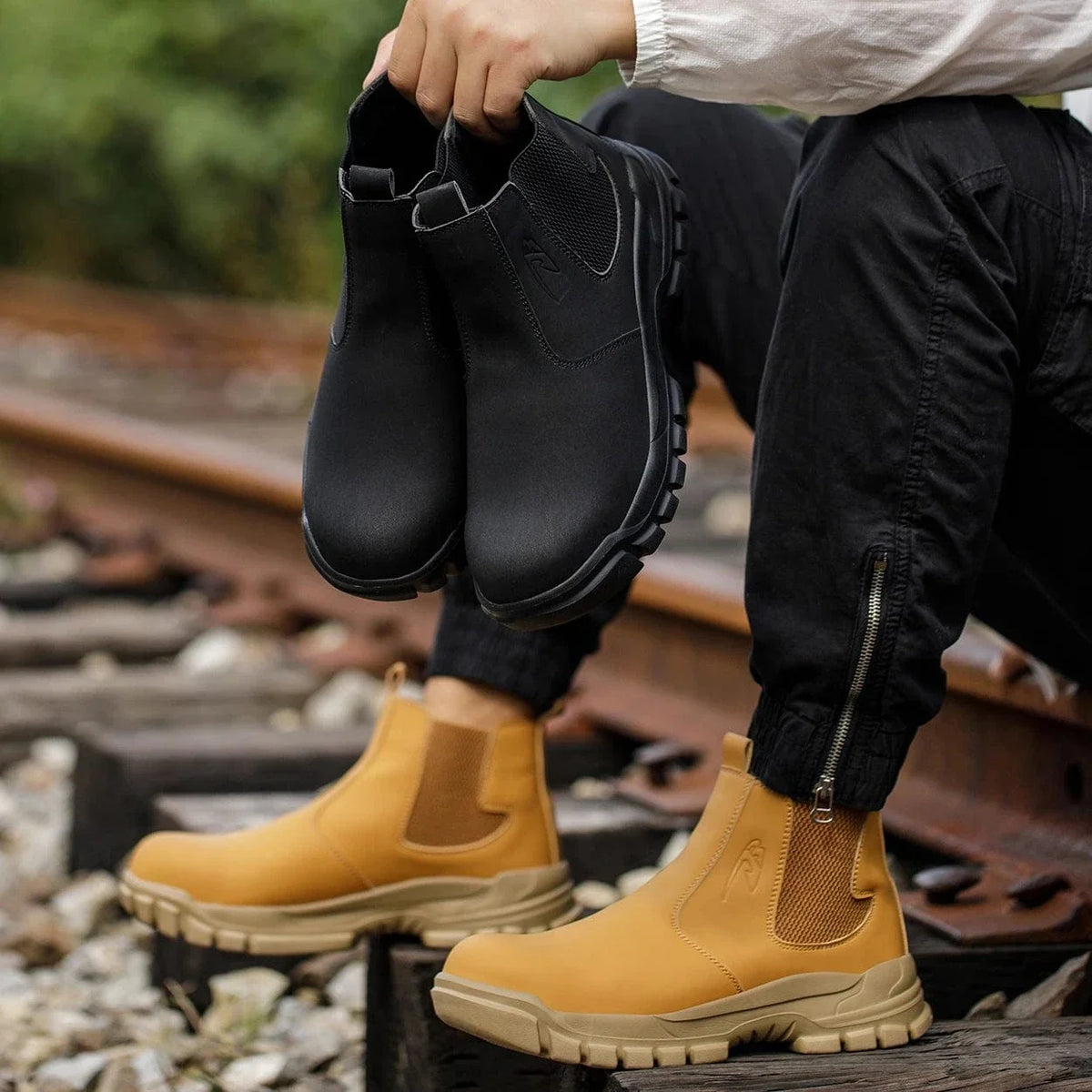 Waterproof High-Top Arch Support Steel Toe Shoes – view 5