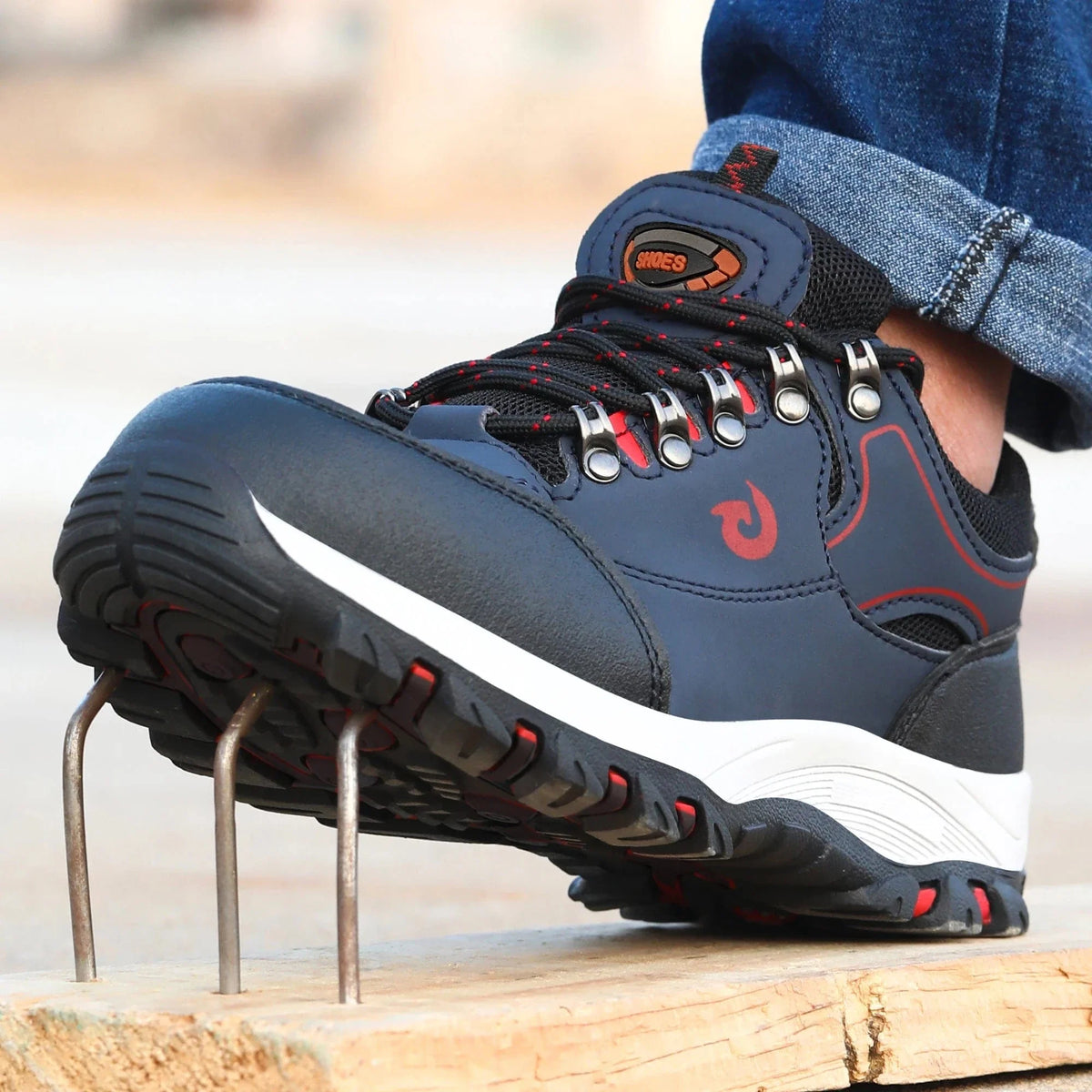 Crush-Resistant Lace-Up Non Slip Safety Shoes – view 5