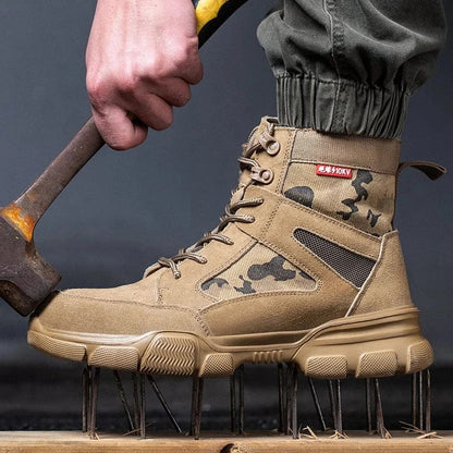 Military Style Lace-Up Breathable Safety Shoes – view 2