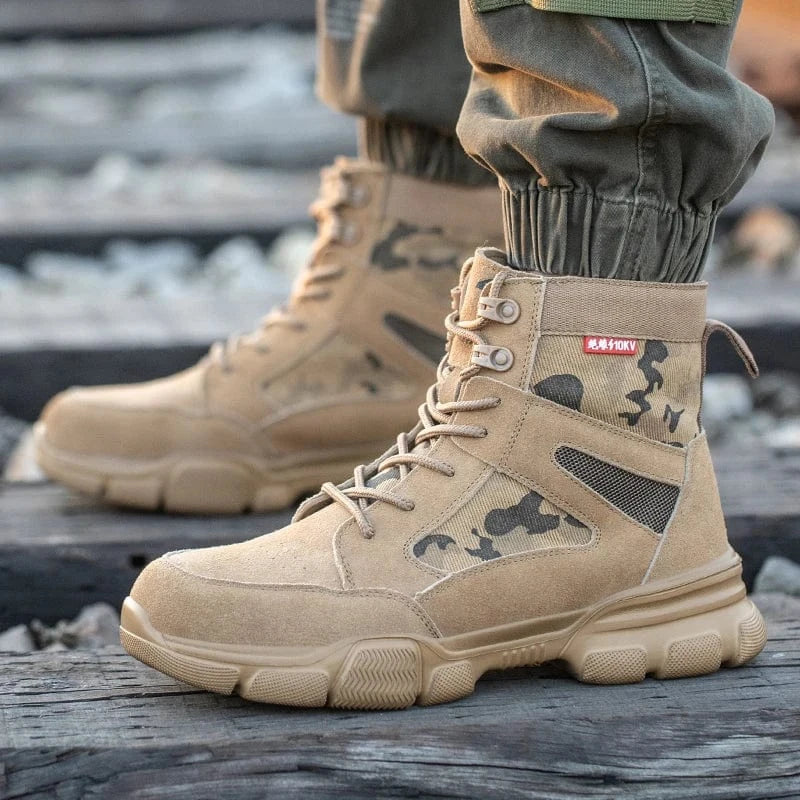 Military Style Lace-Up Breathable Safety Shoes – view 6