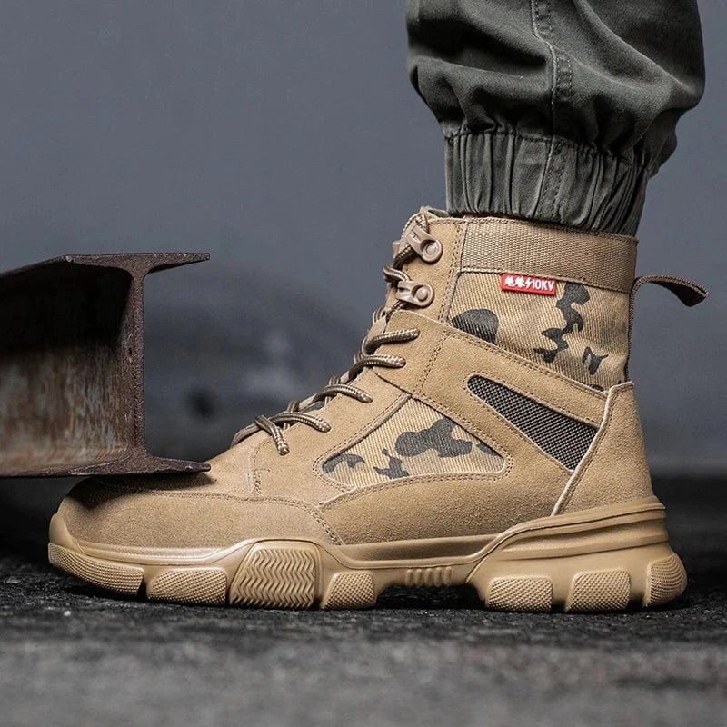 Military Style Lace-Up Breathable Safety Shoes – view 4
