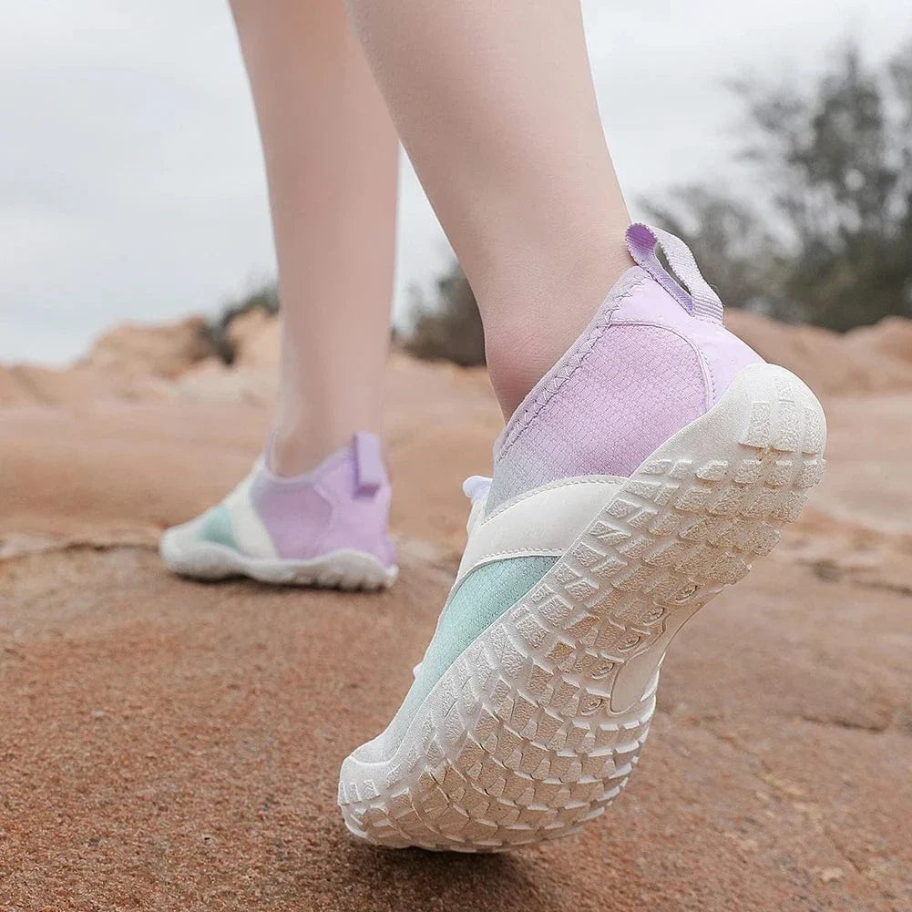 Women's White Barefoot Shoes for Knee Pain – view 2