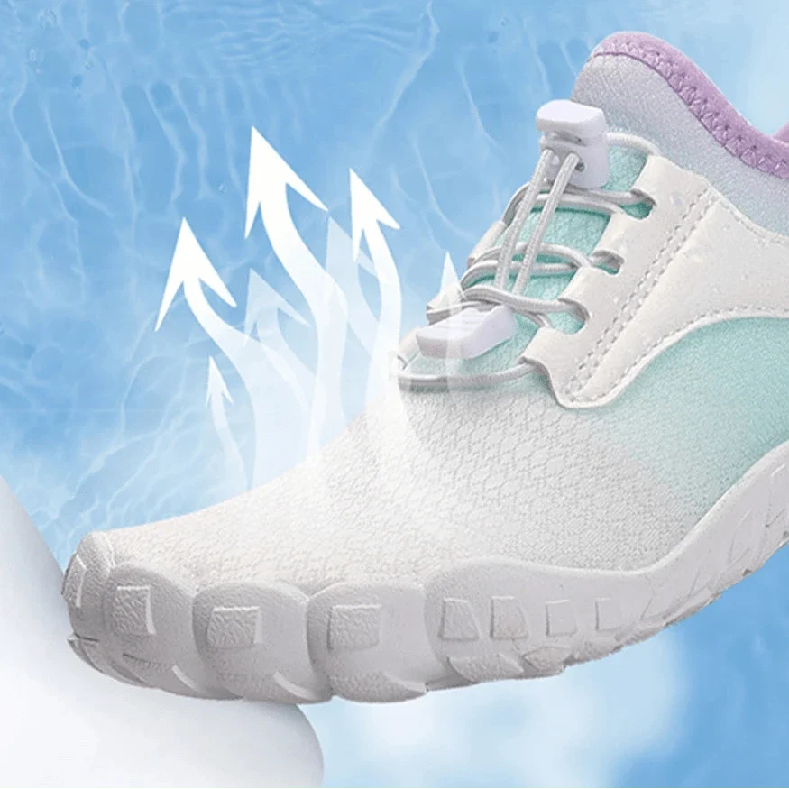 Women's White Barefoot Shoes for Knee Pain – view 3
