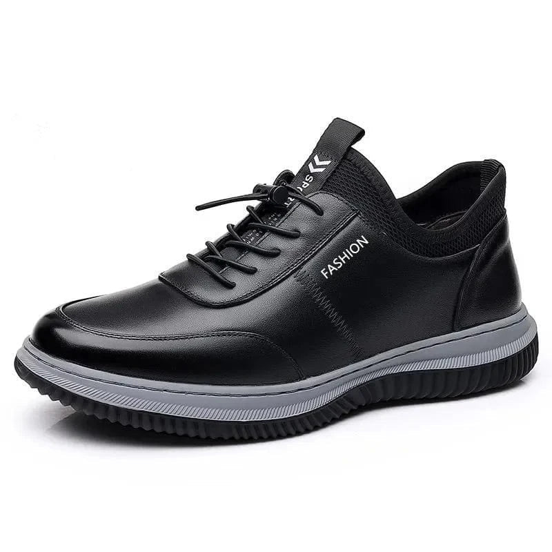 Black Dress Orthopedic Waterproof Shoes for Men