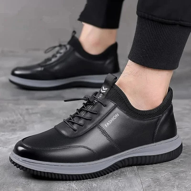 Black Dress Orthopedic Waterproof Shoes for Men – view 2