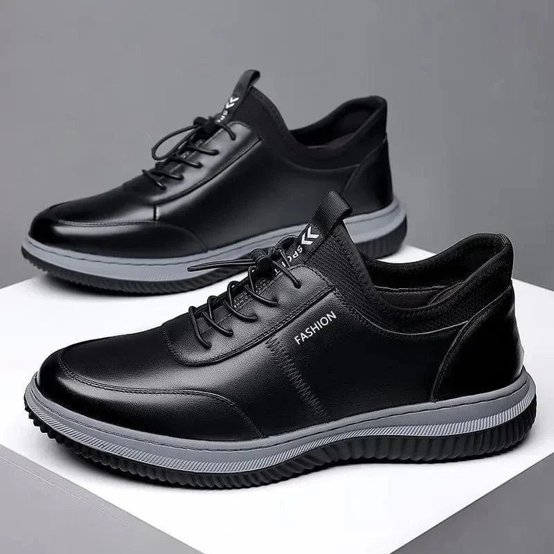Black Dress Orthopedic Waterproof Shoes for Men – view 5