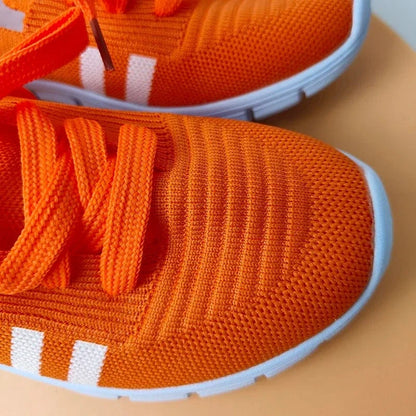 Orange Lace-Up Non Slip Orthopedic Shoes for Women – view 2