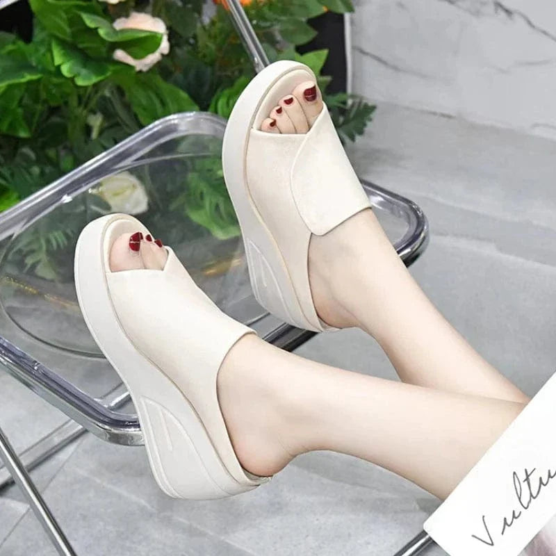 Wedge Heel Breathable Summer Orthopedic Slides for Women – view 5
