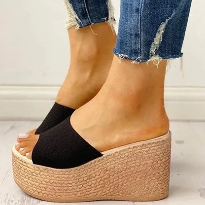 Rope Wedge Luxury Orthopedic Slides for Women – view 3