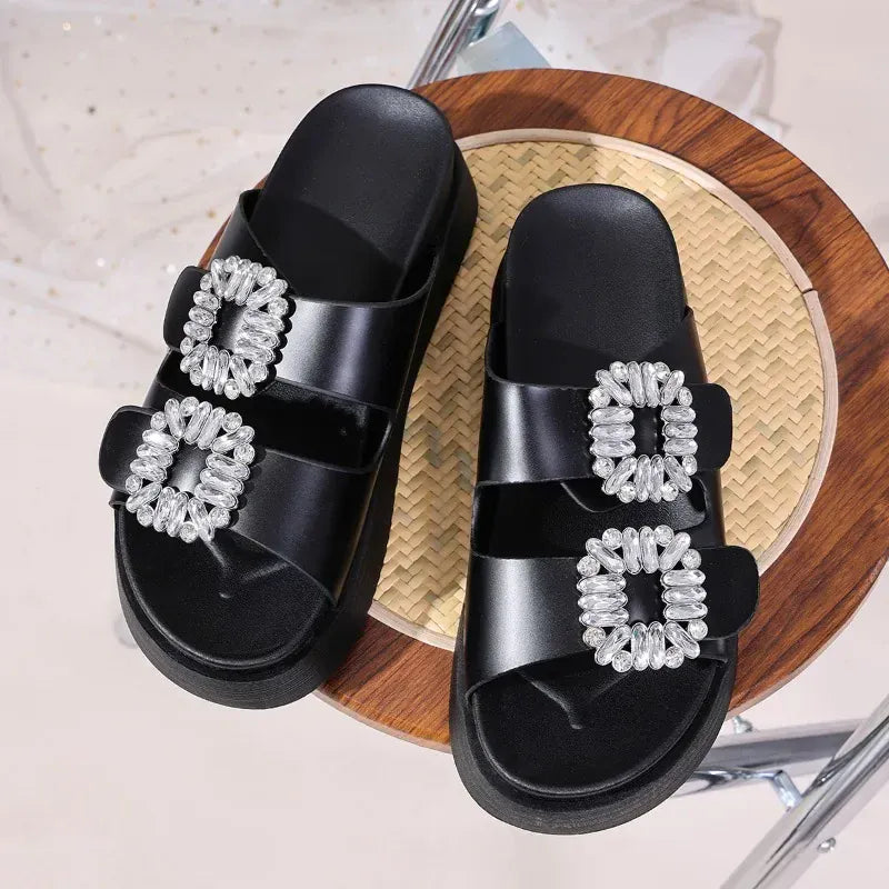 Silver Buckle Arch Support Sandals for Women – view 6