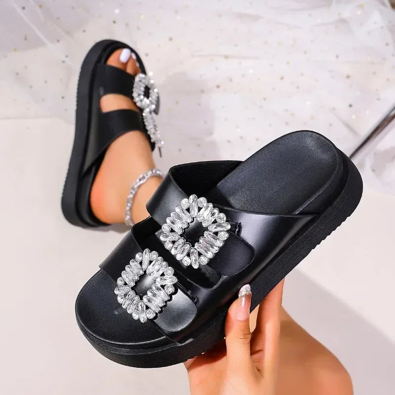 Silver Buckle Arch Support Sandals for Women – view 5