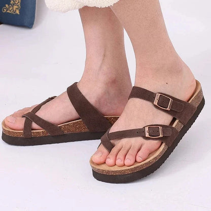 Double Strap Cork Sandals with Arch Support for Women – view 7