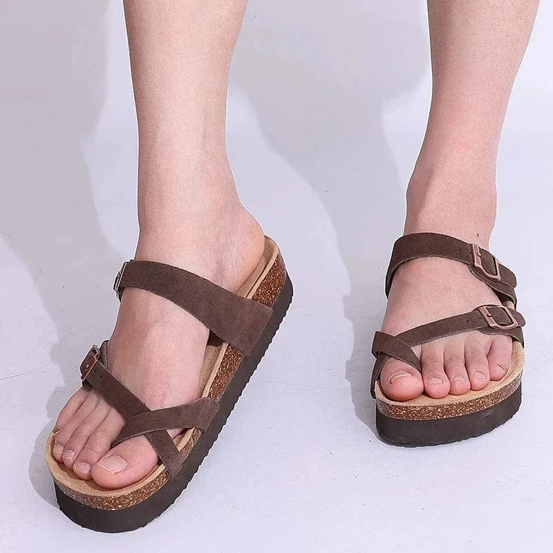 Double Strap Cork Sandals with Arch Support for Women – view 6