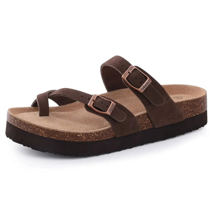 Double Strap Cork Sandals with Arch Support for Women – view 2