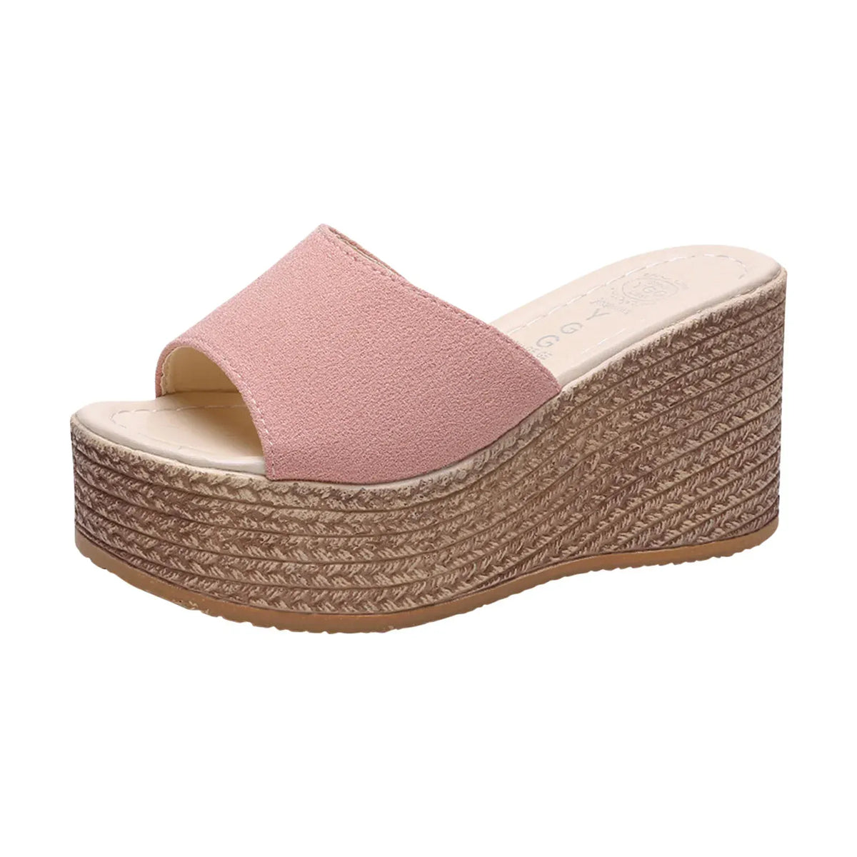 Retro Wedge Heeled Non Slip Orthopedic Slides for Women
