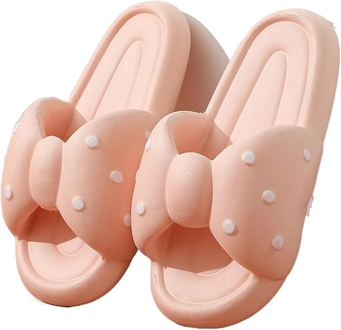 Waterproof Non Slip Orthopedic Slides for Women with Bow