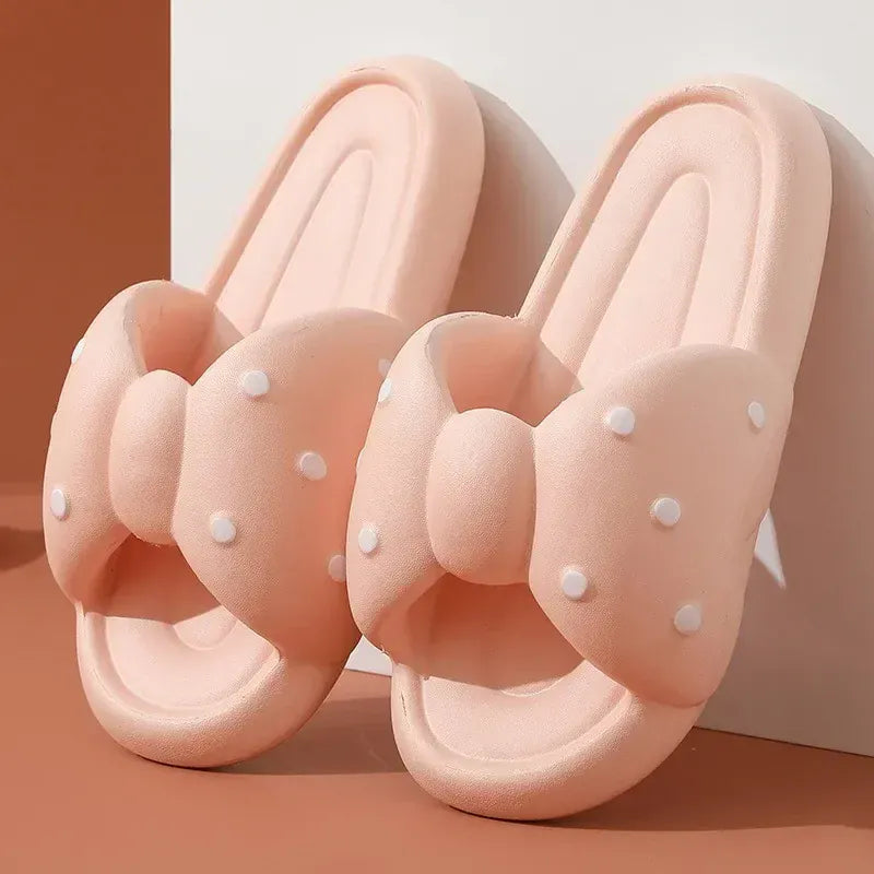 Waterproof Non Slip Orthopedic Slides for Women with Bow – view 3