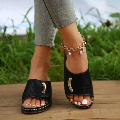 Elegant Non Slip Breathable Orthopedic Slides for Women – view 3
