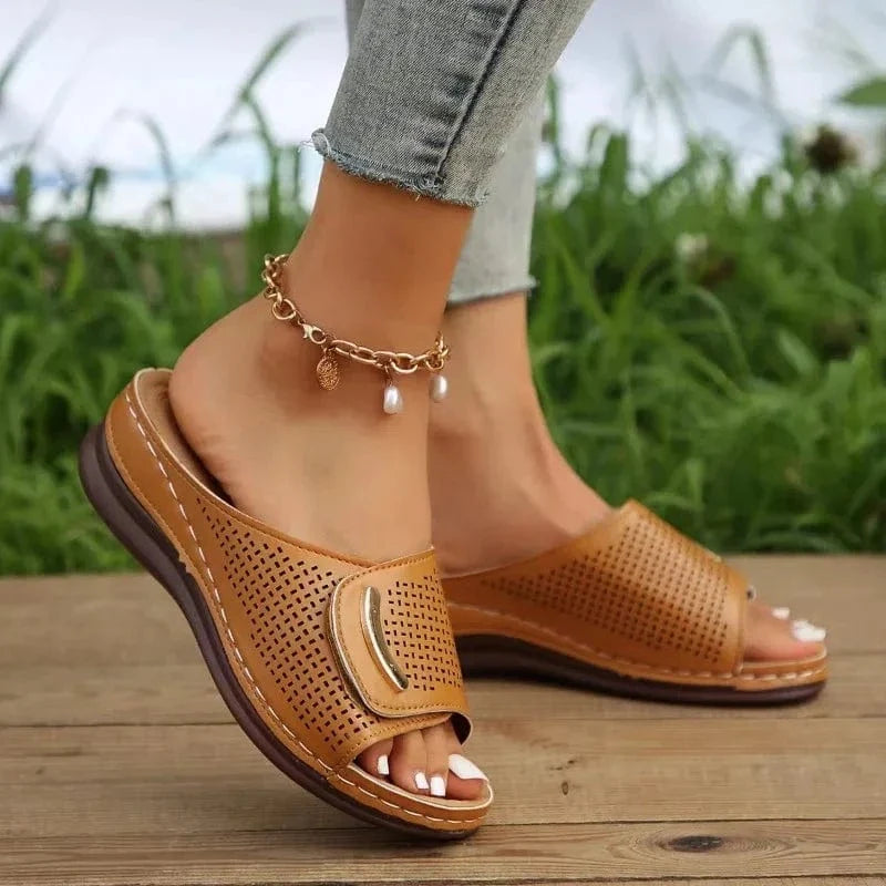 Elegant Non Slip Breathable Orthopedic Slides for Women – view 13