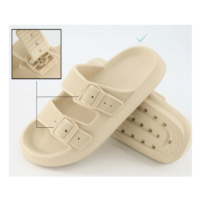 Double Buckle Waterproof Orthopedic Slides for Women – view 8