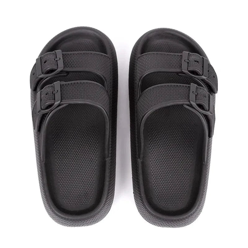 Double Buckle Waterproof Orthopedic Slides for Women