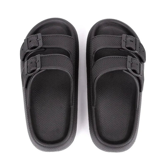Double Buckle Waterproof Orthopedic Slides for Women