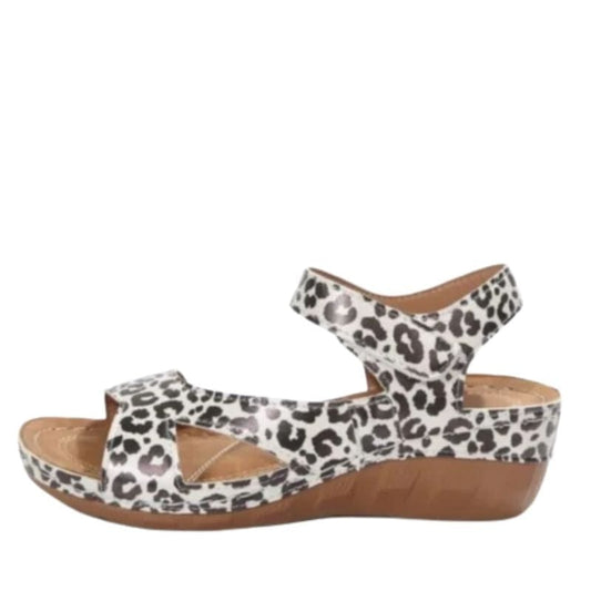 Wedge Leopard Print Orthopedic Slides for Women