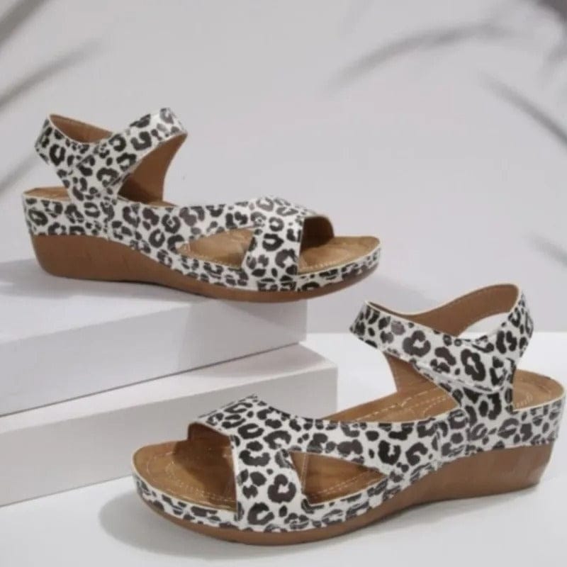 Wedge Leopard Print Orthopedic Slides for Women – view 3