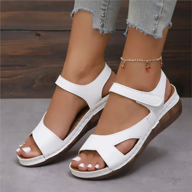Soft Vegan Leather Orthopedic Wedge Slides for Women – view 2