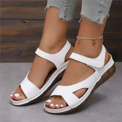 Soft Vegan Leather Orthopedic Wedge Slides for Women – view 2