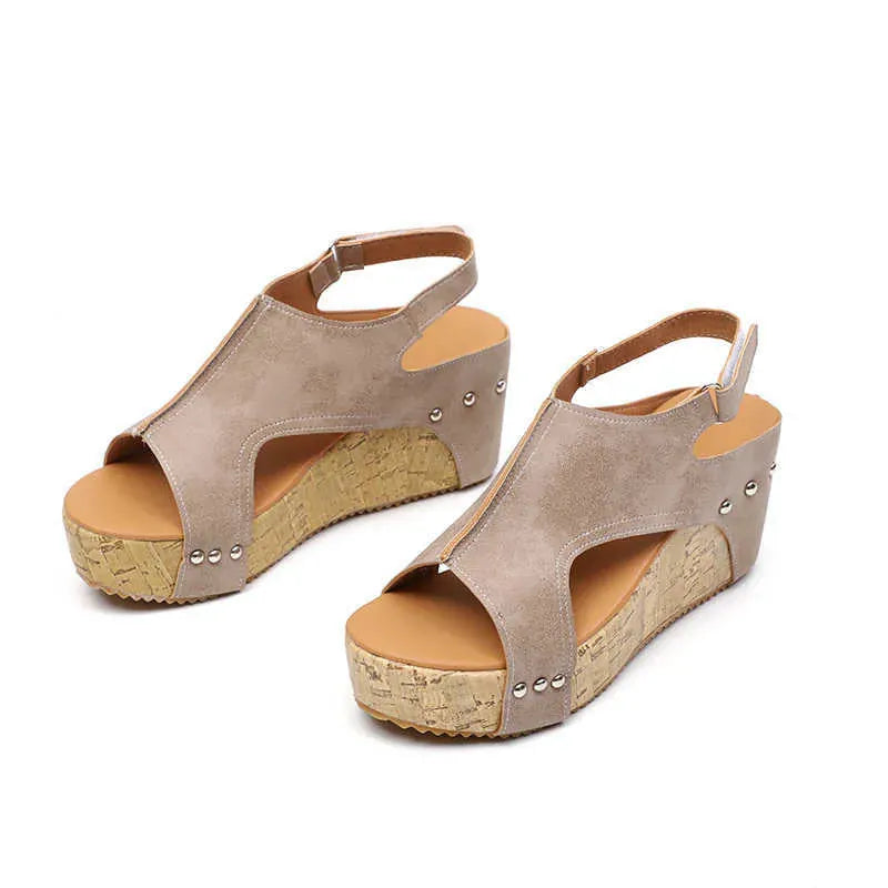 Elegant Wedge Non Slip Arch Support Slides for Women