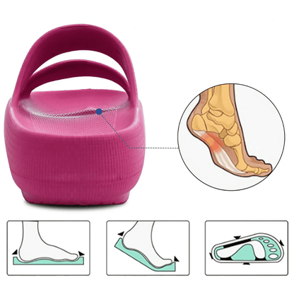 Pink Non Slip Summer Orthopedic Slides for Women – view 3