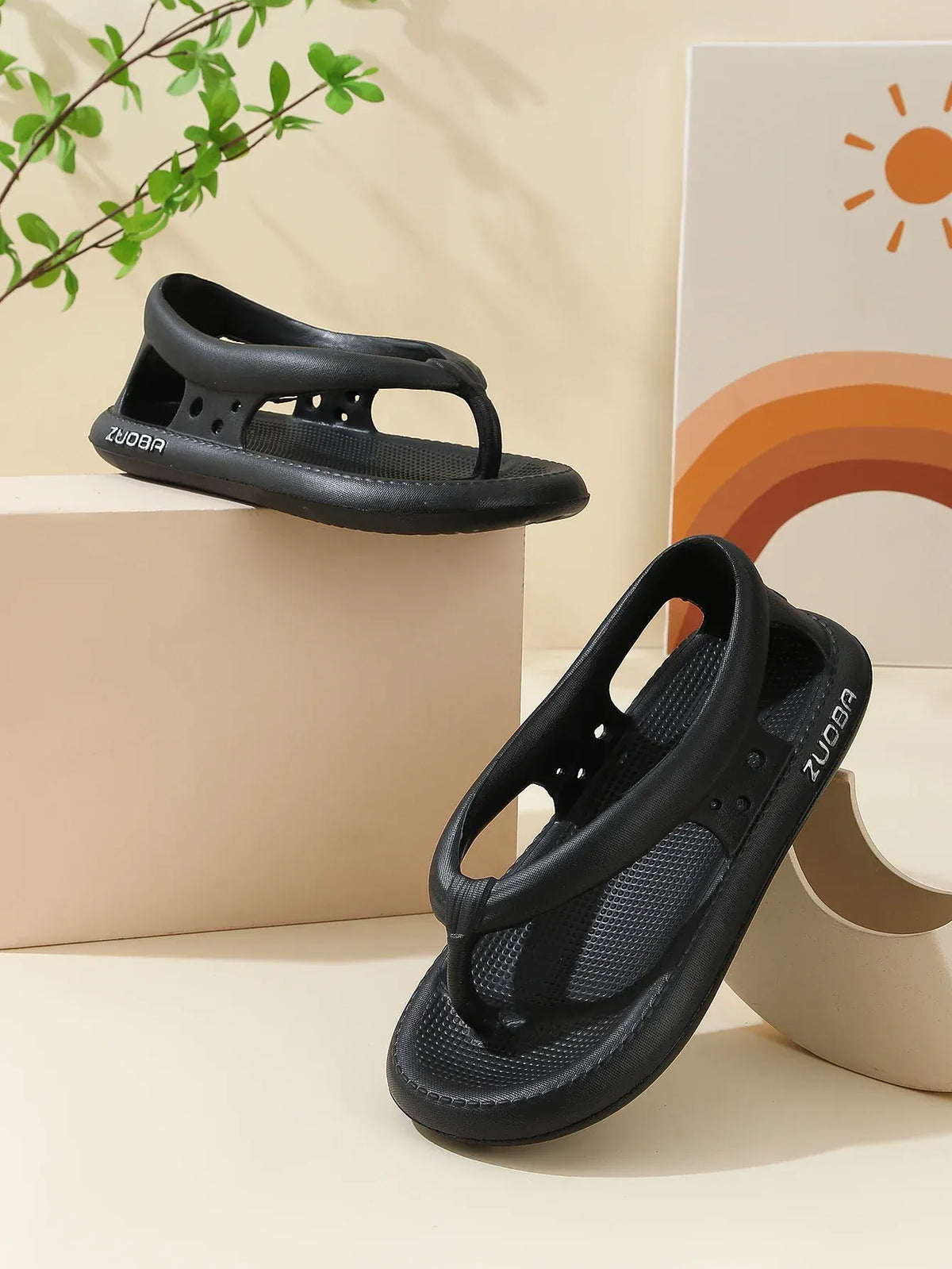 Flexible Minimal Trendy Orthopedic Slides for Women – view 4