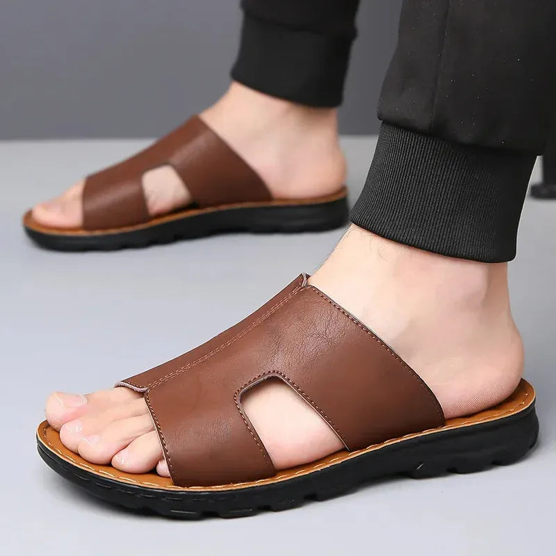 Claquette Orthopédique Homme en Cuir Responsable