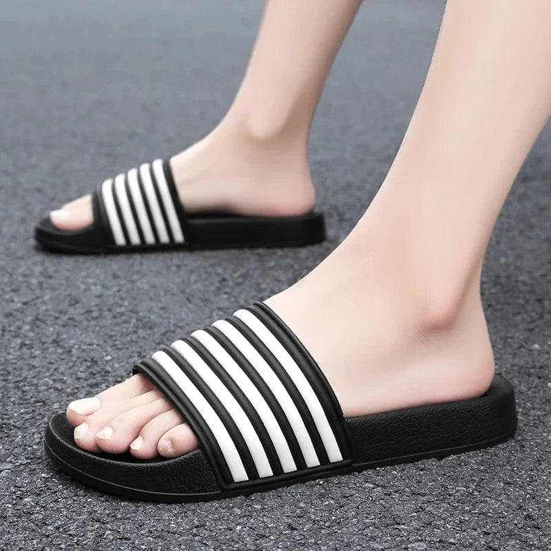Striped Strap Flexible Orthopedic Slides for Men – view 2