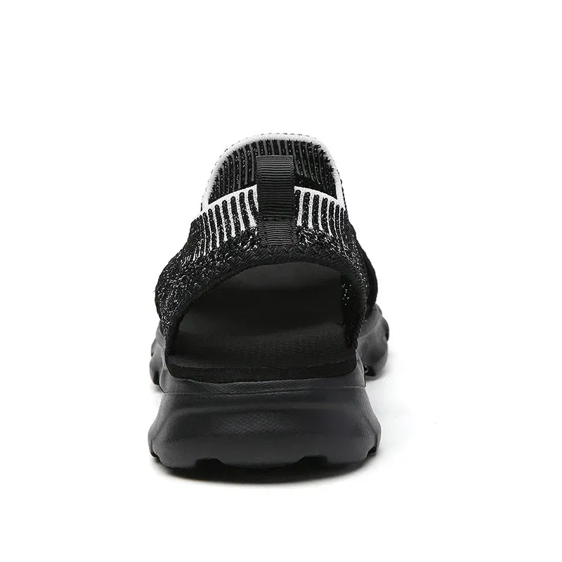 Braided Black Wedge Slides for Knee Pain for Women – view 3