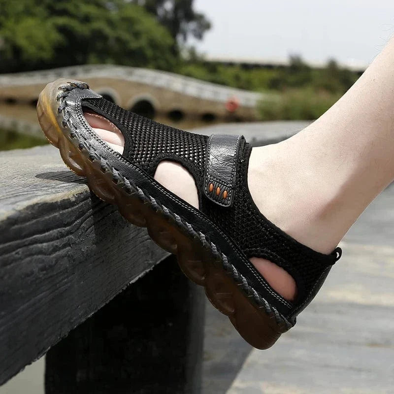 Casual Mesh Non Slip Breathable Orthopedic Slides for Men – view 9