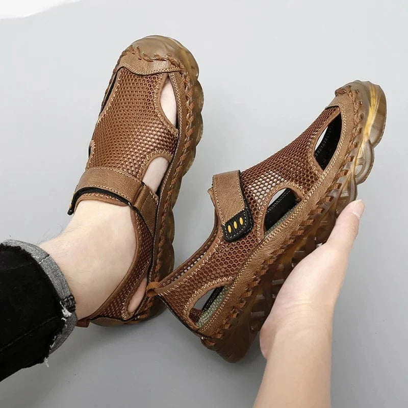 Men's Genuine Leather Slides for Swollen Feet – view 6