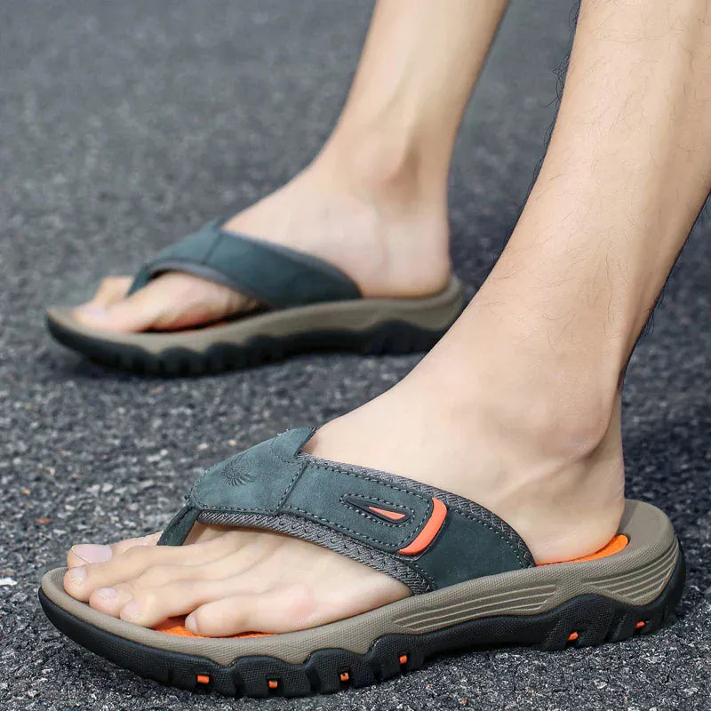 Wide Strap Beach Non Slip Orthopedic Slides for Men – view 5