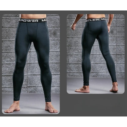 Stretch Athletic Compression Leggings for Men – view 14