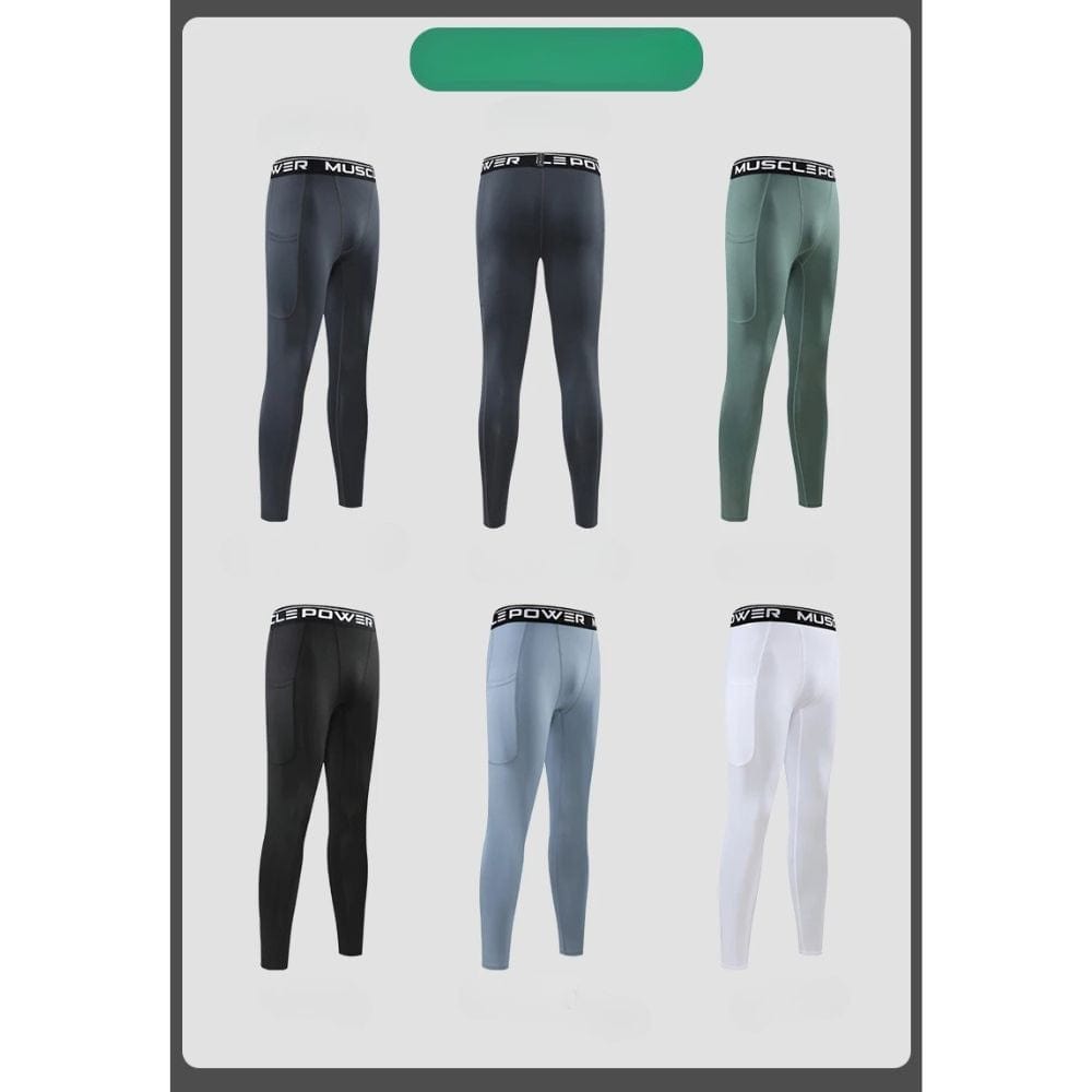 Stretch Athletic Compression Leggings for Men – view 10