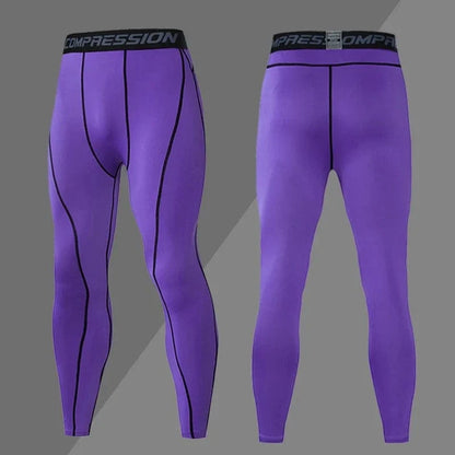 Stretch Athletic Compression Leggings for Men – view 31