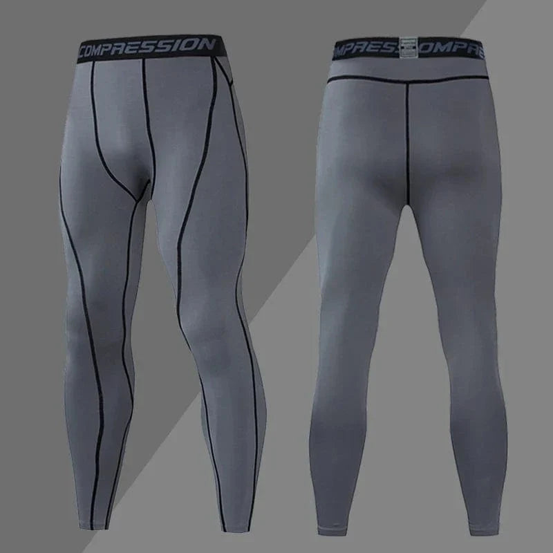 Stretch Athletic Compression Leggings for Men – view 27