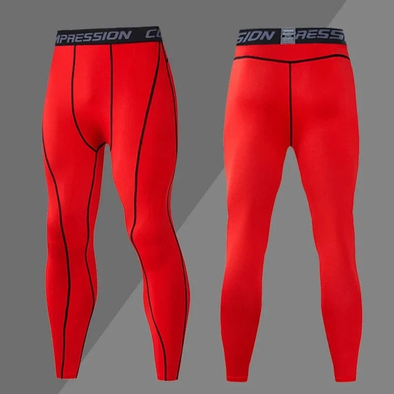 Stretch Athletic Compression Leggings for Men – view 29